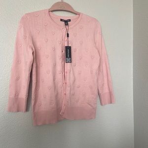 Brand New Light Pink Cable & Gauge Sweater Small